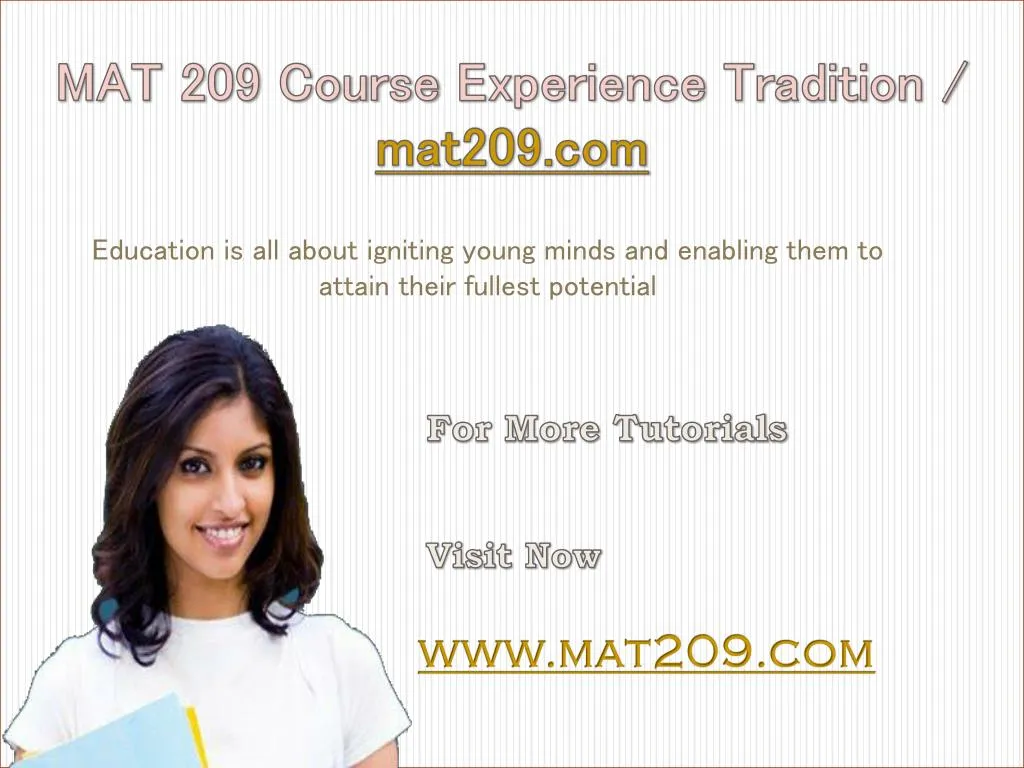 mat 209 course experience tradition mat209 com