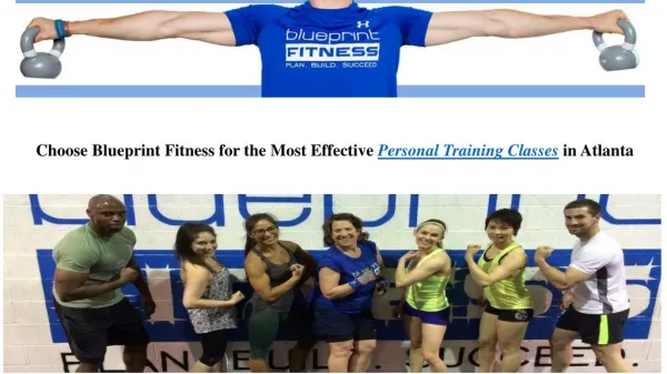 Choose Blueprint Fitness for the Most Effective Personal Training Classes in Atlanta