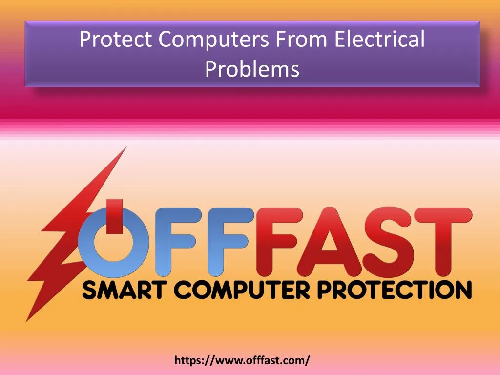protect computers from electrical problems