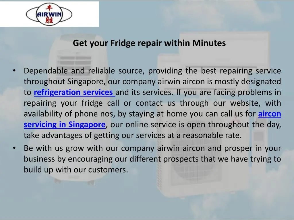 get your fridge repair within minutes