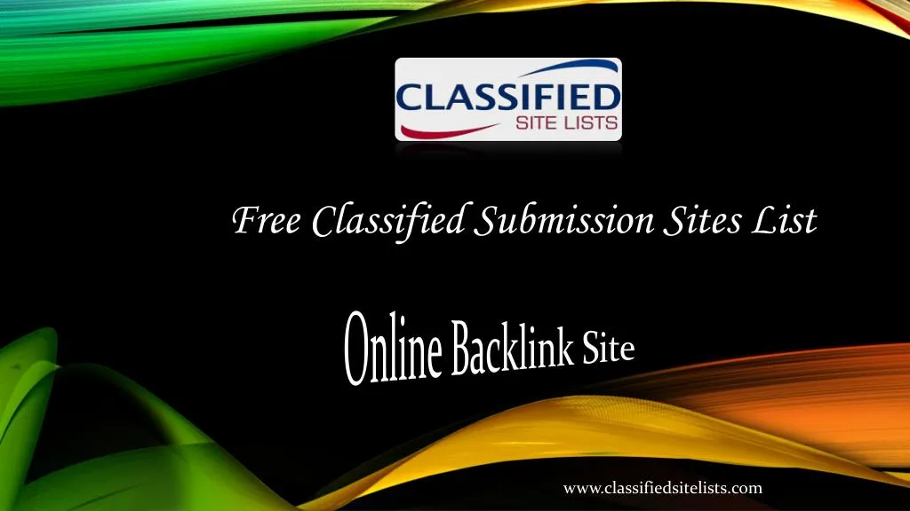 free classified submission sites list