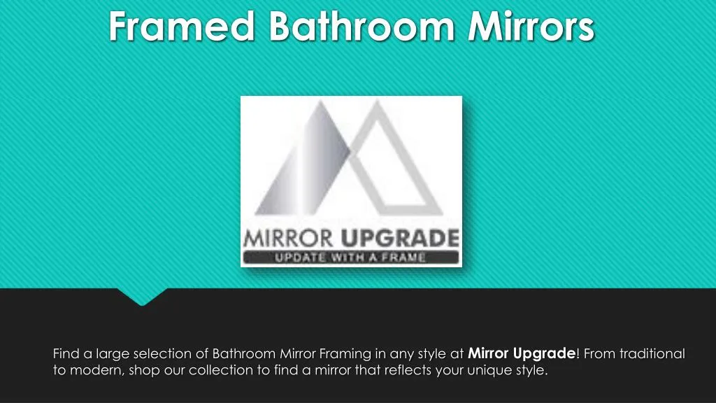 framed bathroom mirrors