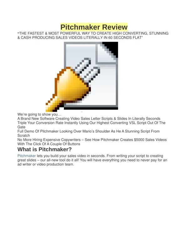 pitchmaker review
