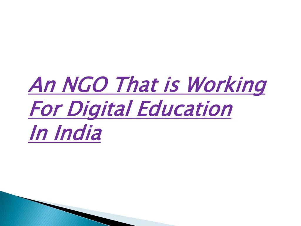 an ngo that is working for digital education