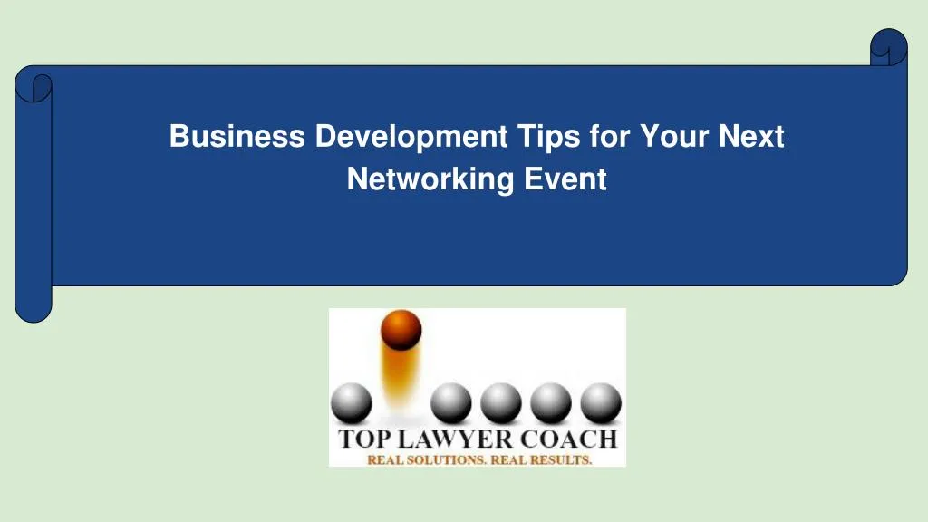 business development tips for your next