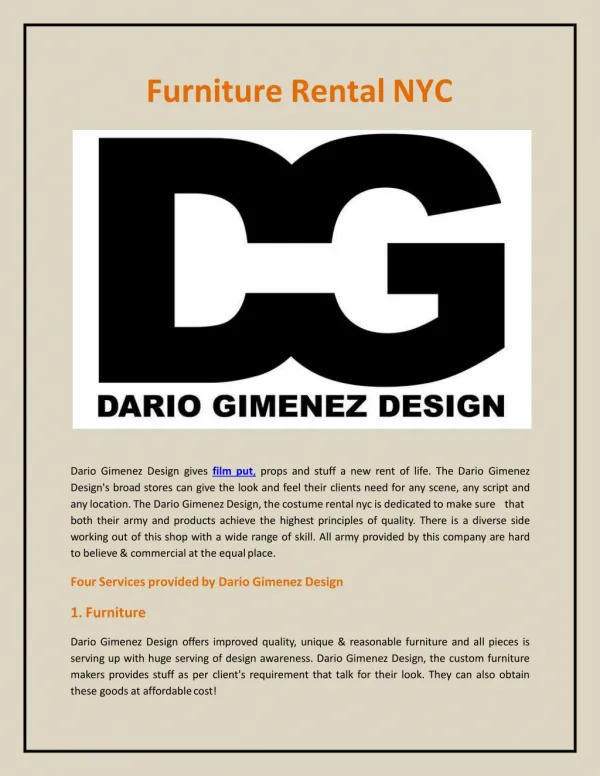 Furniture Rental NYC