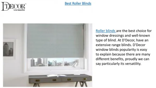 Home Decor Items As Roller Blinds, Venetian Blinds