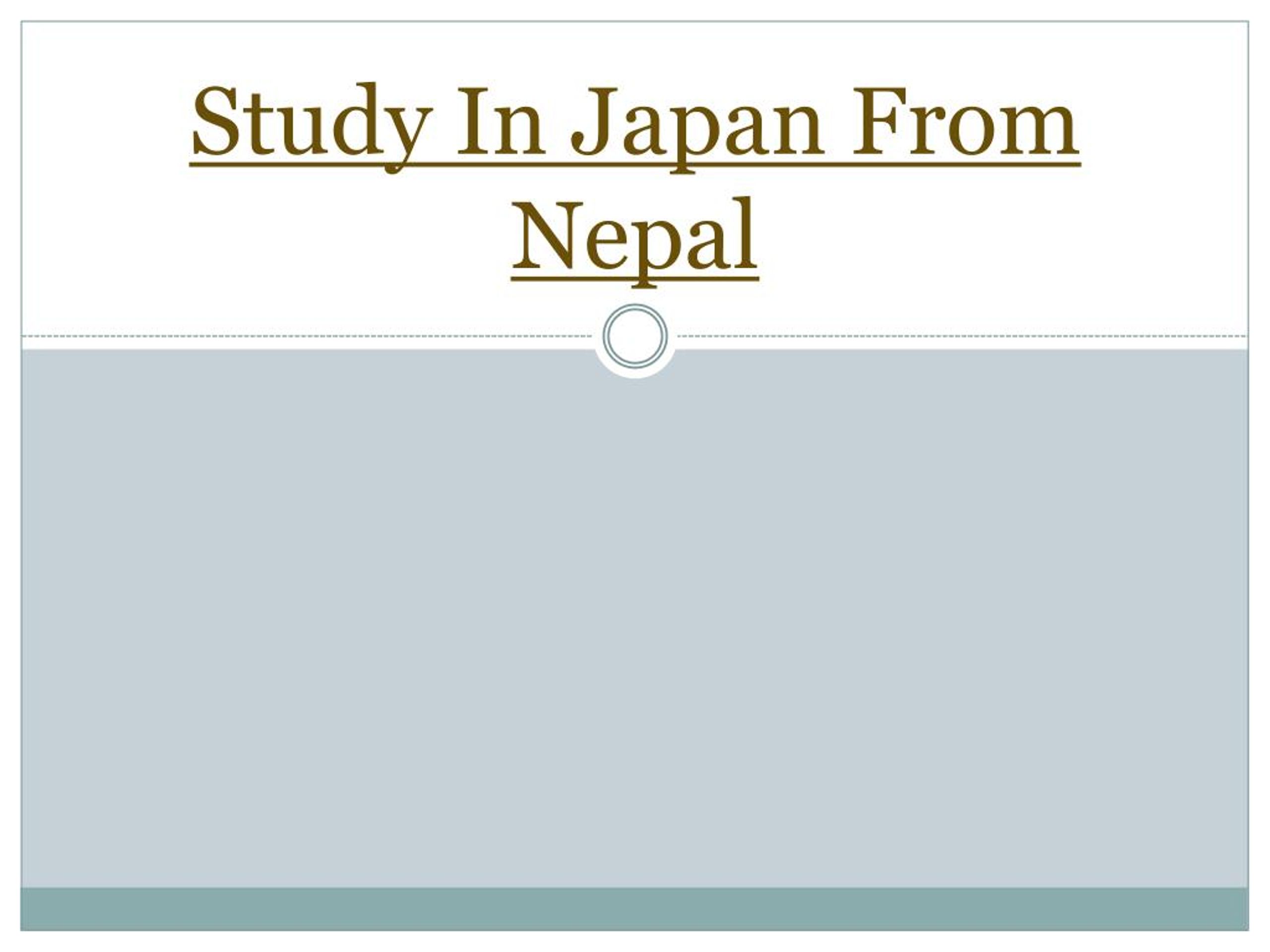 PPT - Study in Japan - Guide for International Students PowerPoint ...