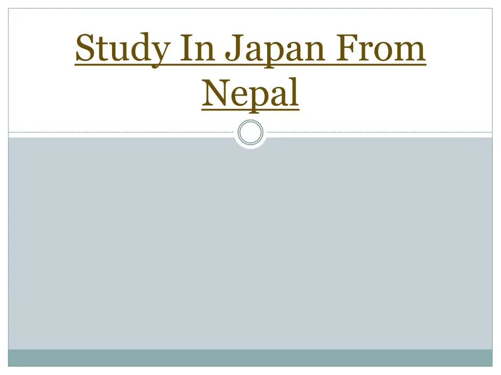 study in japan from nepal