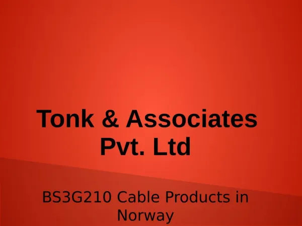 "BS3G210 Cable Products in Norway"