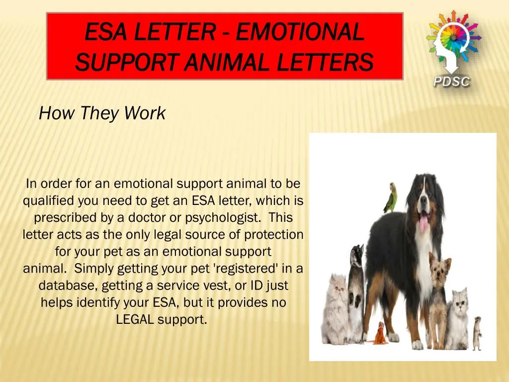 esa letter emotional support animal letters