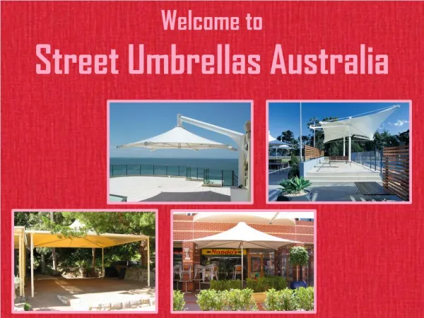 Custom Fabric Structures at Street Umbrellas Australia