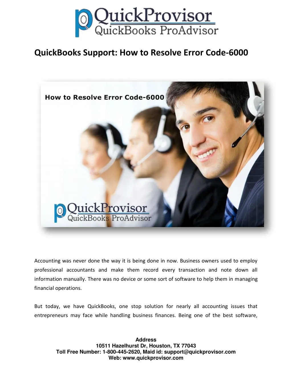 quickbooks support how to resolve error code 6000