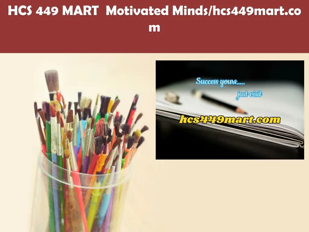 hcs 449 mart motivated minds hcs449mart com