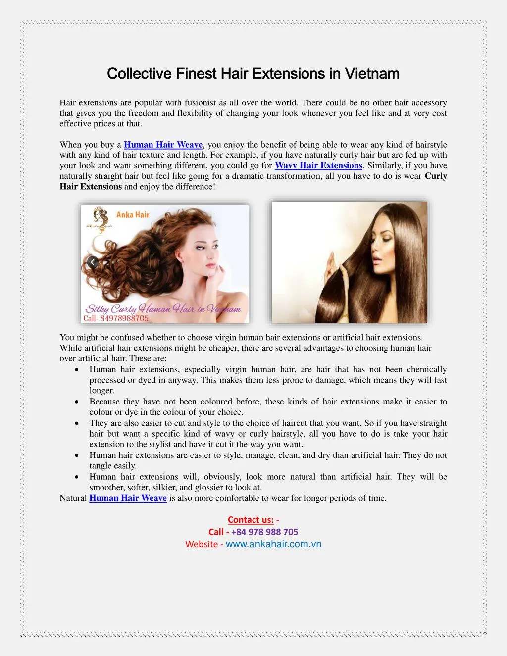 collective finest hair extensions in vietnam