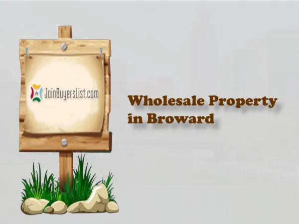 Wholesale Property in Broward