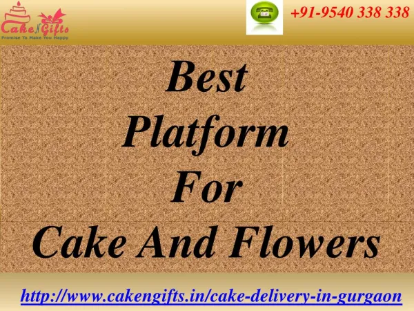 Online Cake and Flowers Delivery in Gurgaon via CakenGifts.in