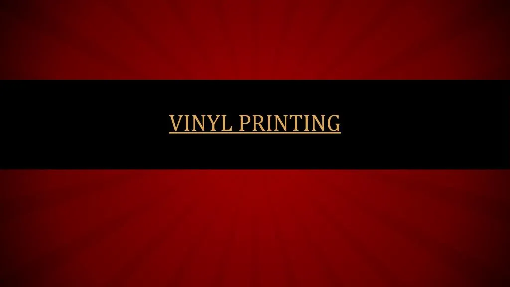 vinyl printing