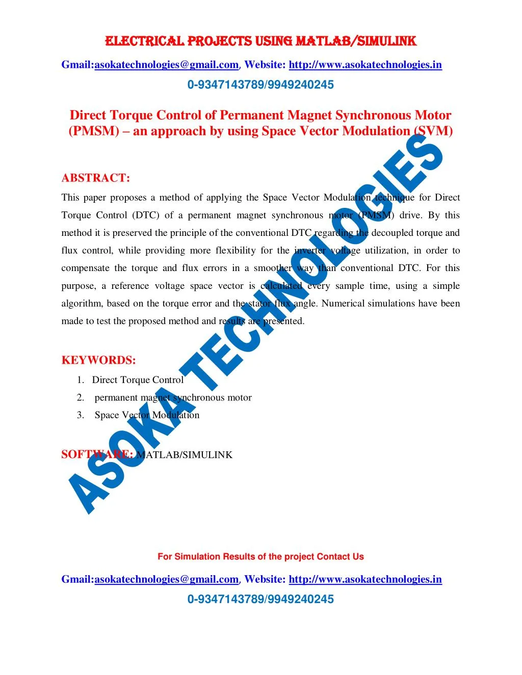 electrical projects using matlab simulink