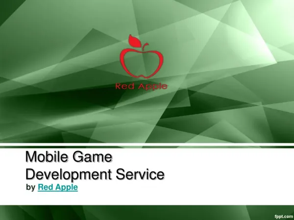 Pioneer of Mobile game development Companies in India-Red Apple