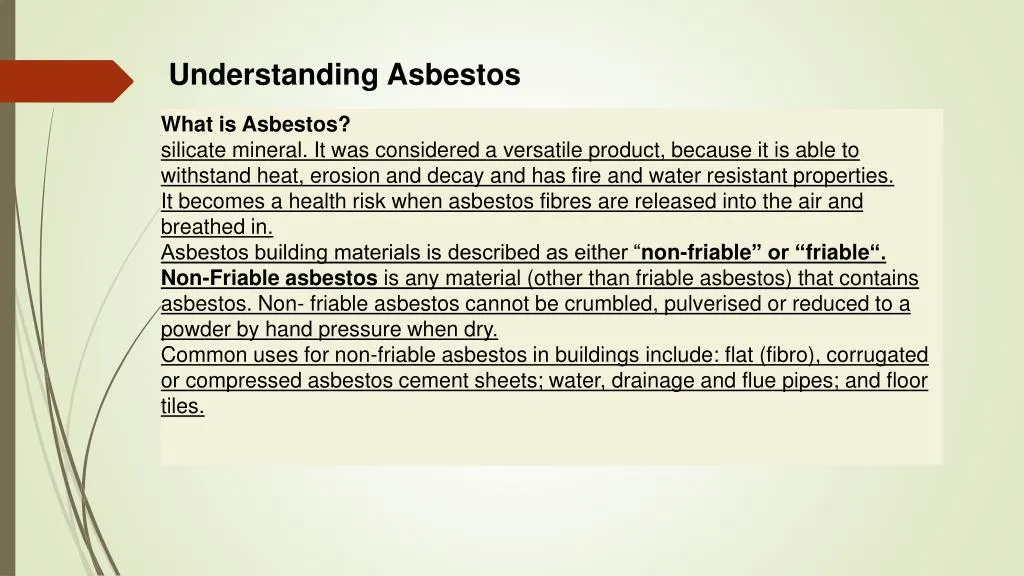 understanding asbestos