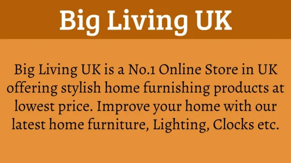 Buy Home Furnishing Products Online