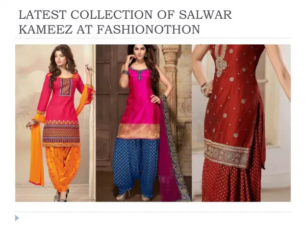 latest collection of salwar kameeez at fashionothon
