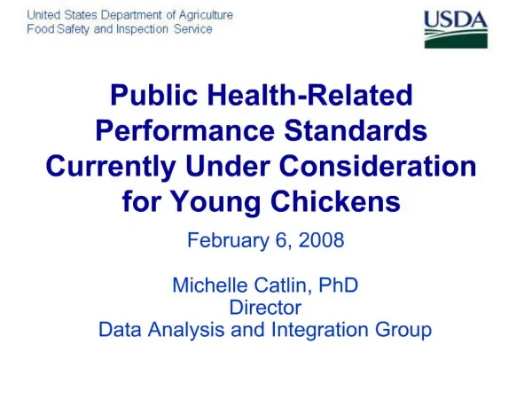 Public Health-Related Performance Standards Currently Under Consideration for Young Chickens