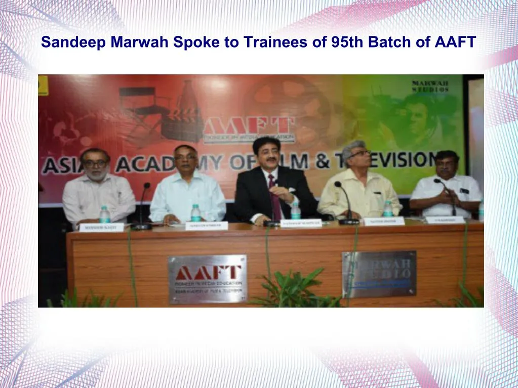 sandeep marwah spoke to trainees of 95th batch