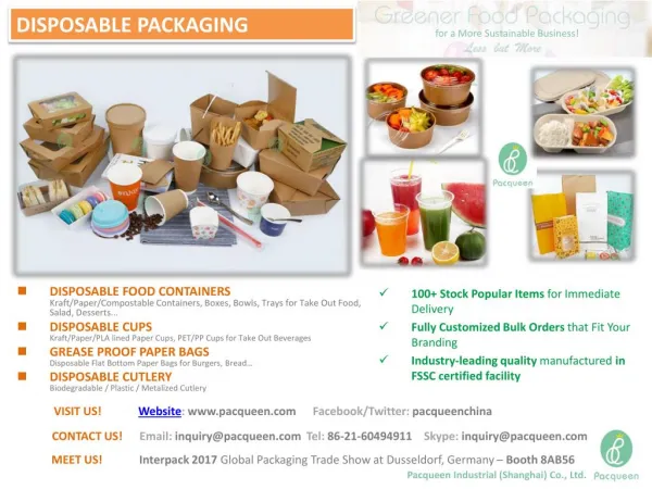 Pacqueen - Greener Food Packaging Solutions