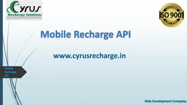 B2C Mobile Recharge API