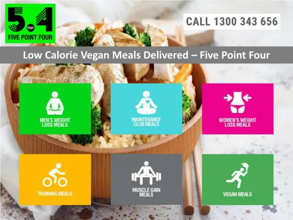 Low Calorie Vegan Meals Delivered - Five Point Four