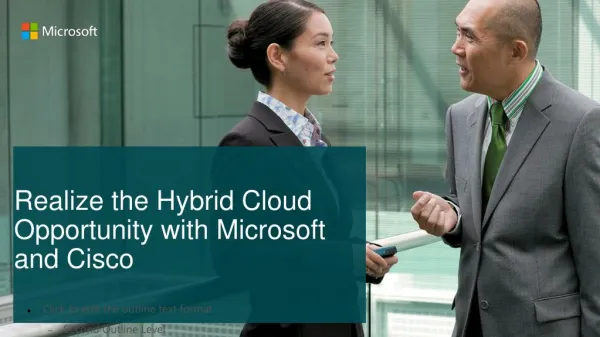 Hybrid Cloud Opportunity with Microsoft and Cisco