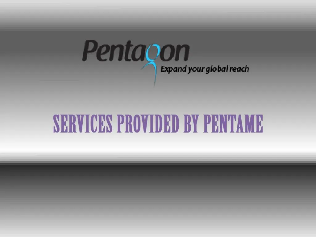 services provided by pentame