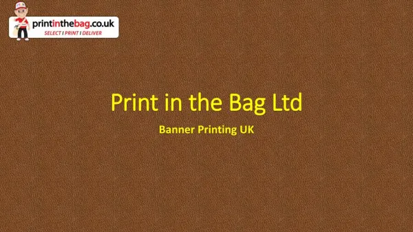 Banner Printing UK