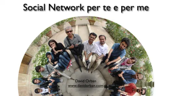 social network per te e per me