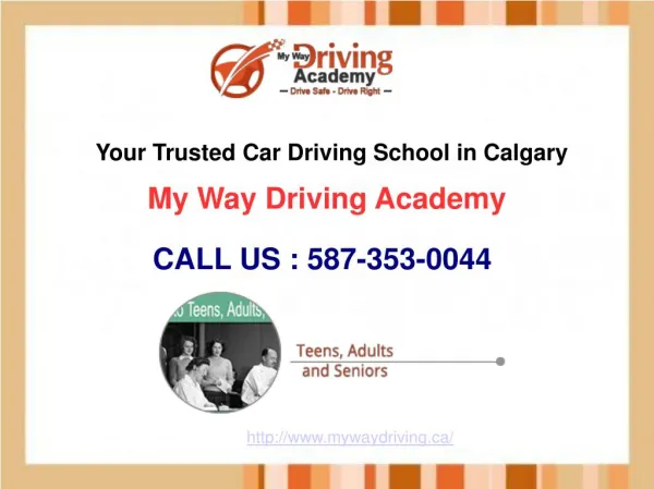 My Way Driving School Calgary | Online Training & Classes | 587-353-0044