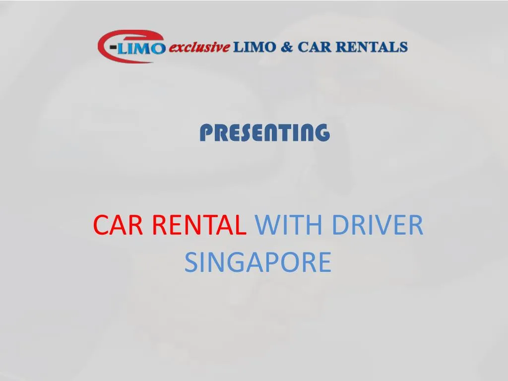 car rental with driver singapore