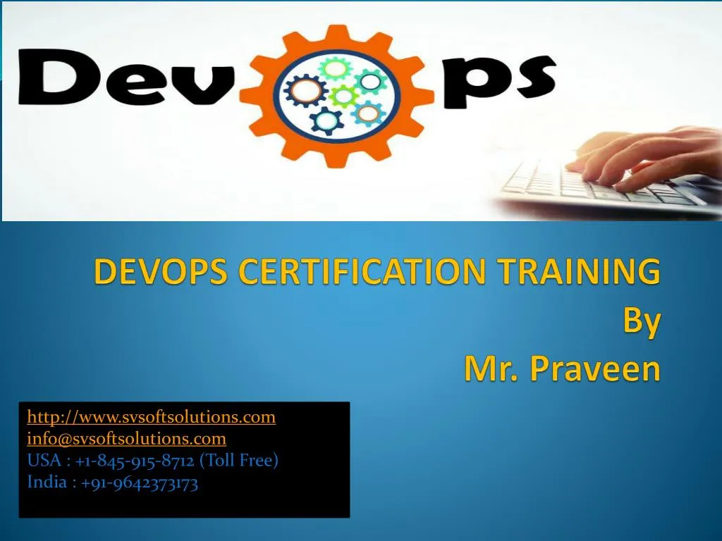 devops certification training by mr praveen