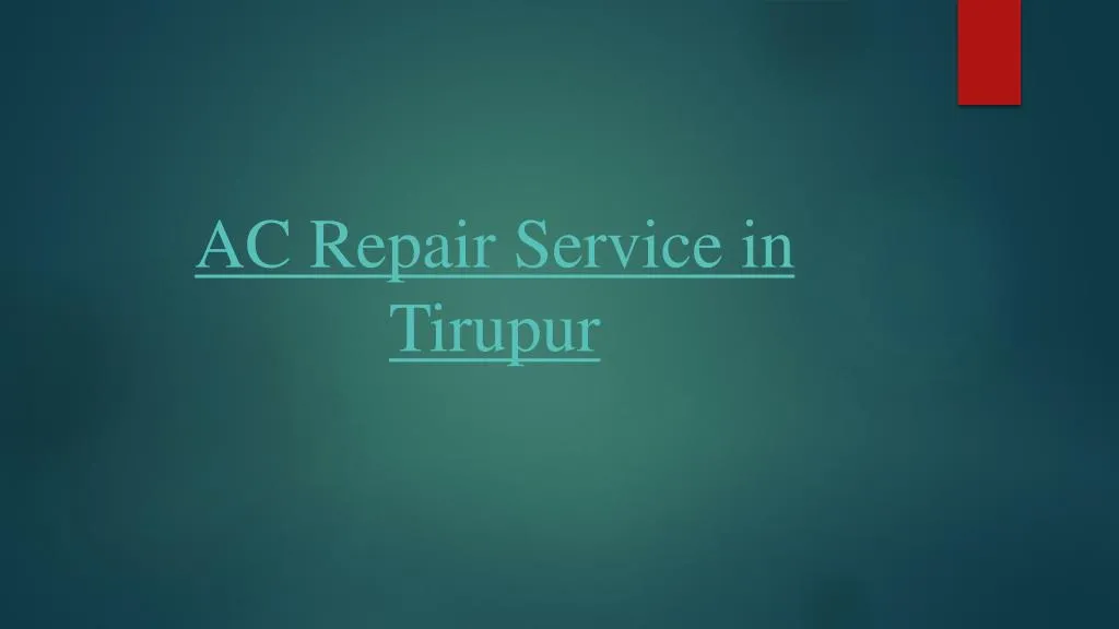 ac repair service in tirupur