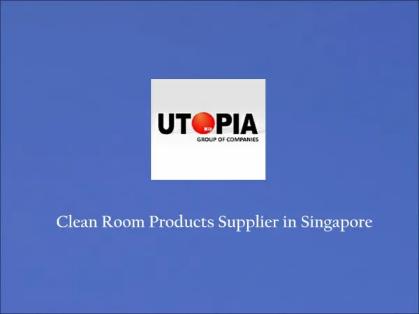 Clean Room Products Supplier in Singapore