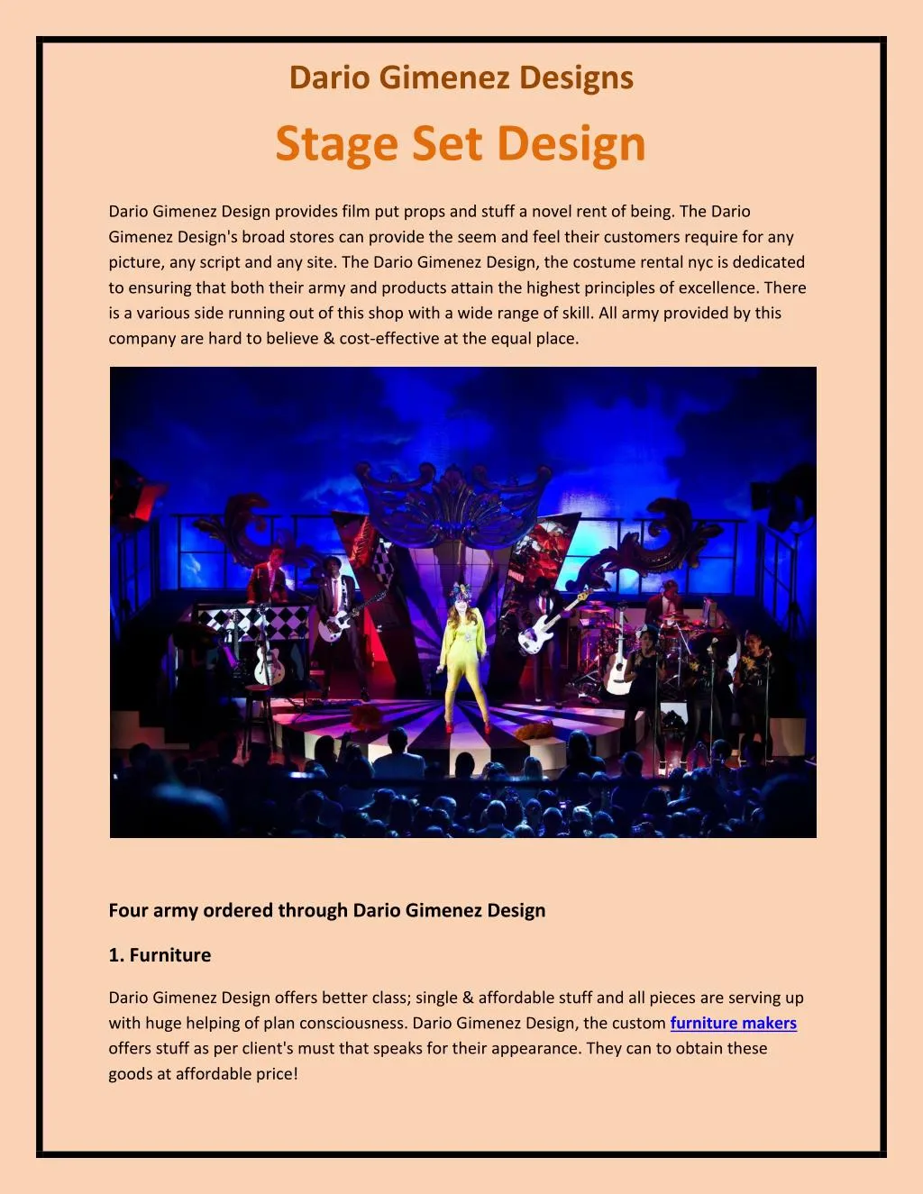 dario gimenez designs stage set design