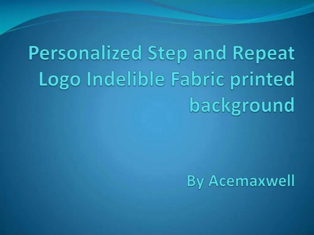 personalized step and repeat logo indelible fabric printed background by acemaxwell