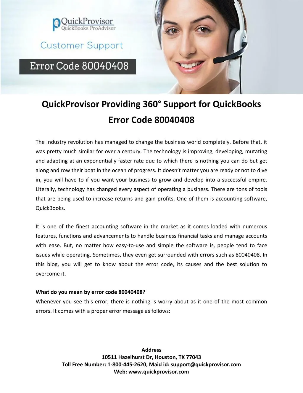 quickprovisor providing 360 support for quickbooks