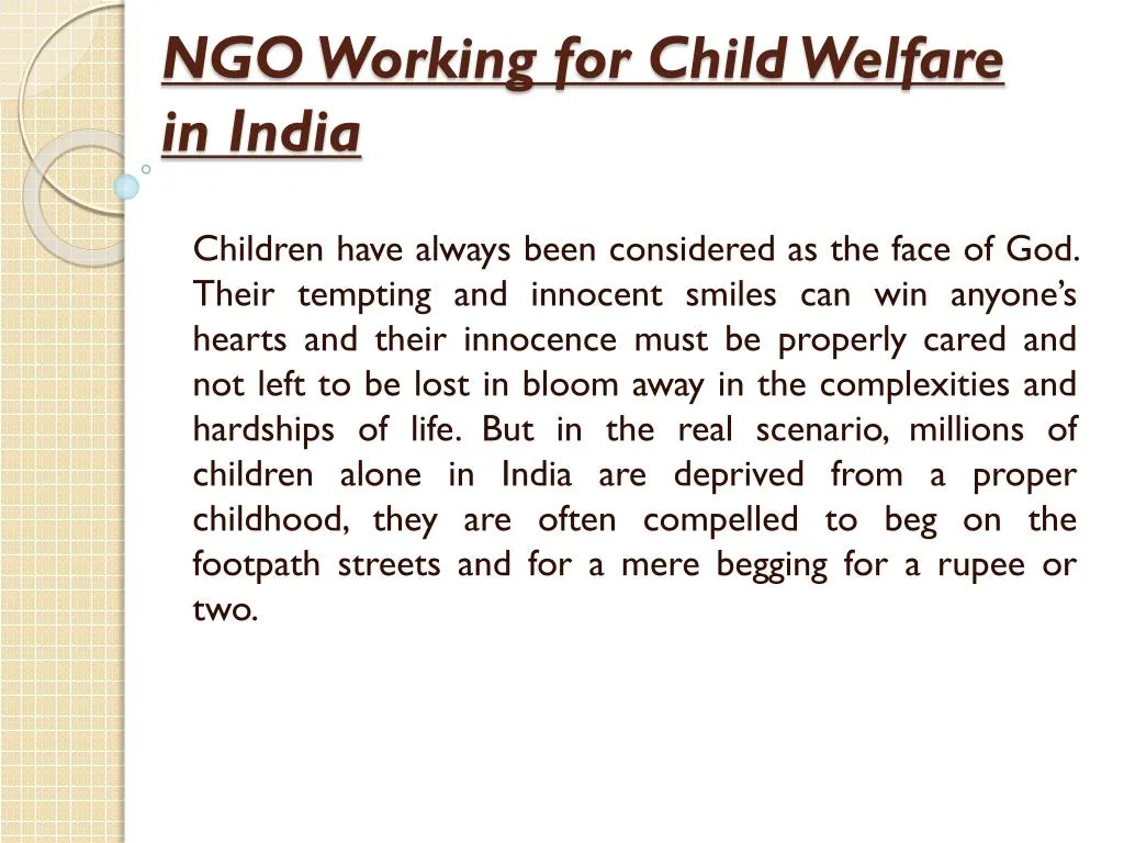 ngo working for child welfare in india