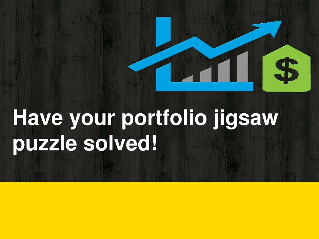 have your portfolio jigsaw puzzle solved