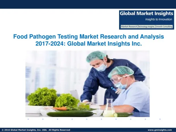 Food Pathogen Testing Market, Applications Share, Trends & Forecast from 2017 to 2024