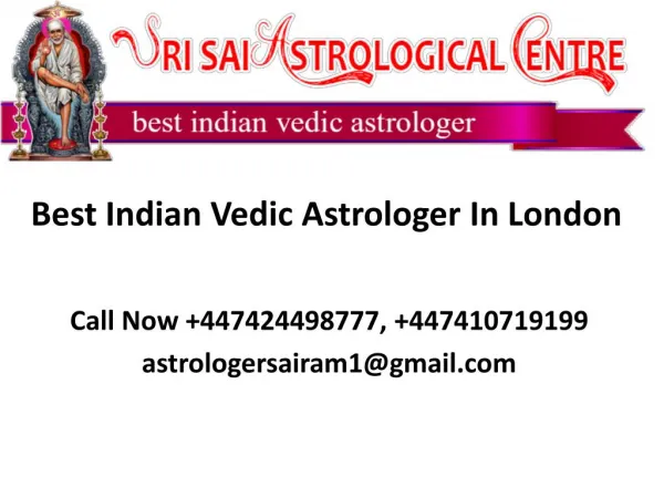 Indian Astrologer In London, UK