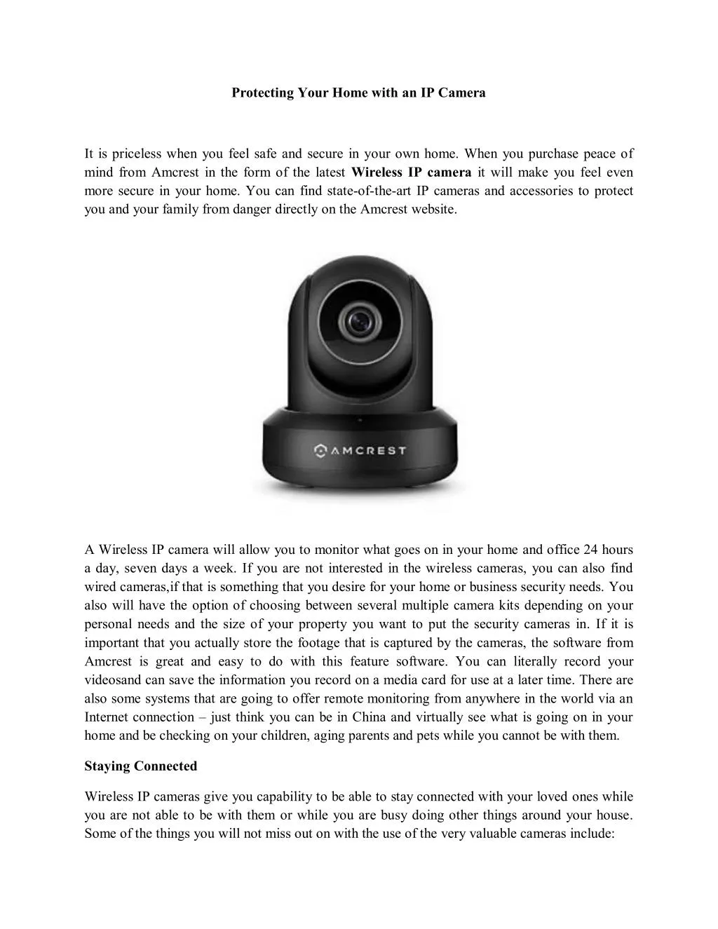 protecting your home with an ip camera