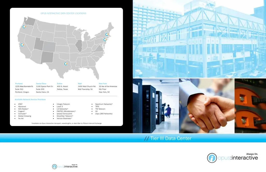 opus interactive data center locations